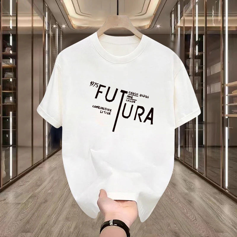 Versatile loose printed T-shirt