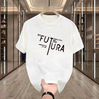 Versatile loose printed T-shirt