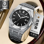 Men's see-through bottom imitation mechanical watches