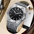 Men's see-through bottom imitation mechanical watches