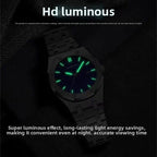 Men's see-through bottom imitation mechanical watches