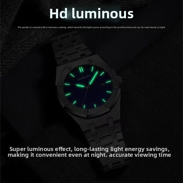 Men's see-through bottom imitation mechanical watches