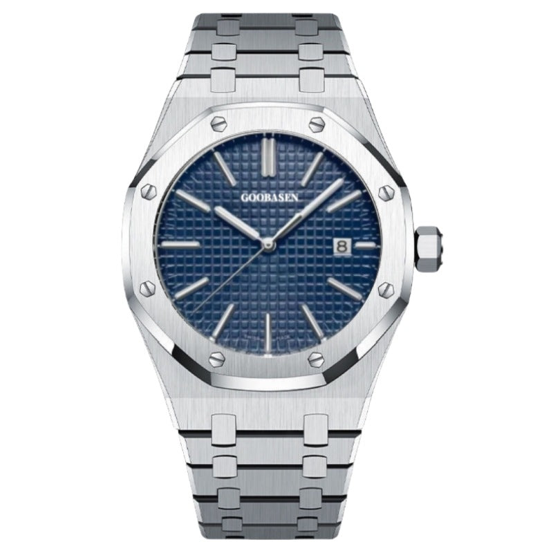 Men's see-through bottom imitation mechanical watches