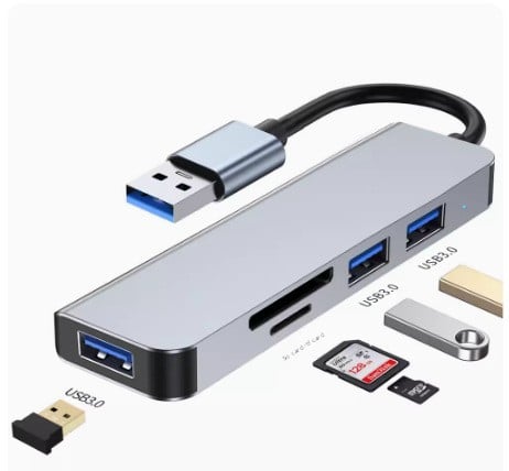 Two-to-seven  seven-in-one splitter docking station usb3.0 high-speed transmission hub