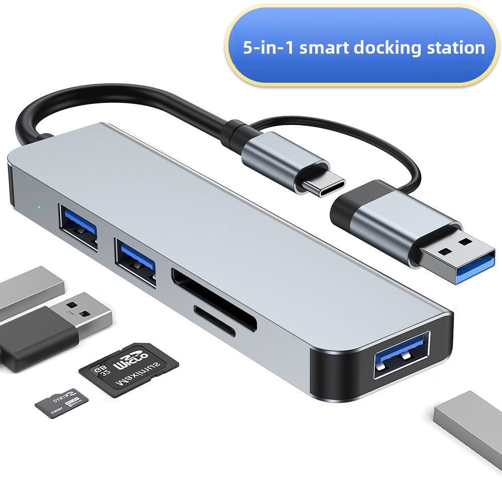 Two-to-seven  seven-in-one splitter docking station usb3.0 high-speed transmission hub