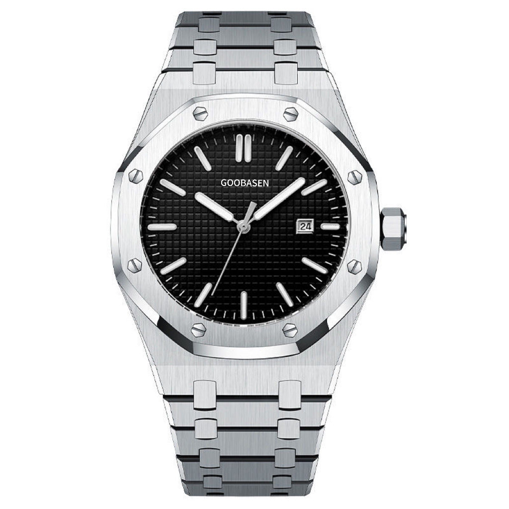 Men's see-through bottom imitation mechanical watches